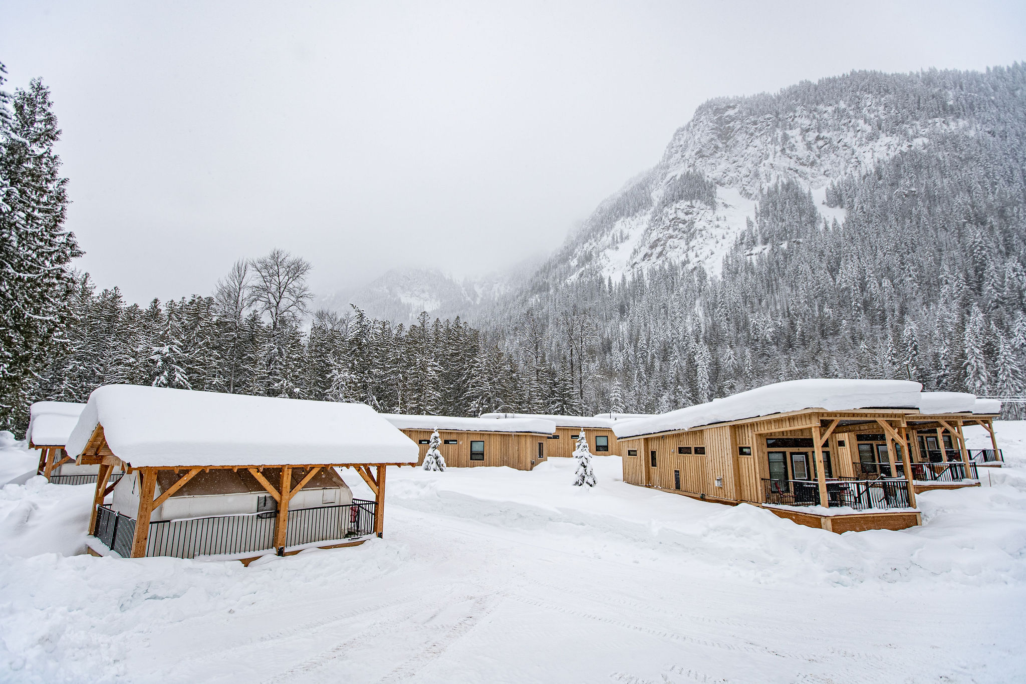 Boulder Mountain Resort in the winter.